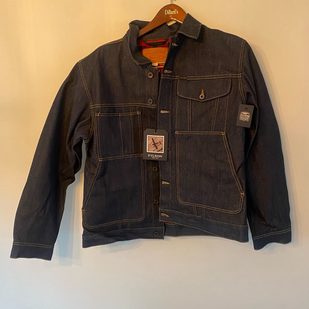 Filson Men's Dark Blue Denim Jacket